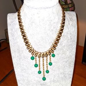 Vintage Victorian Revival Bookchain Bib Festoon Necklace